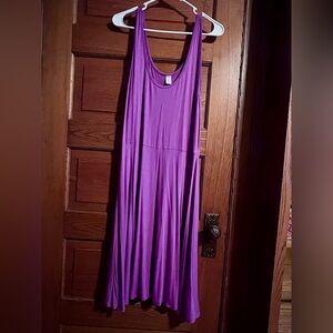 Old navy Purple Sleeveless Women's Dress summer aline emo skater dress soft